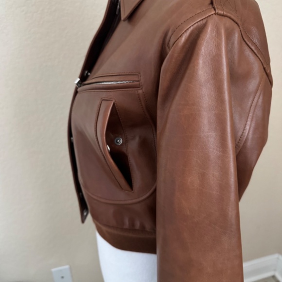 Loro Piana Roldan Soft Calf Leather Bomber Jacket - Picture 5 of 16